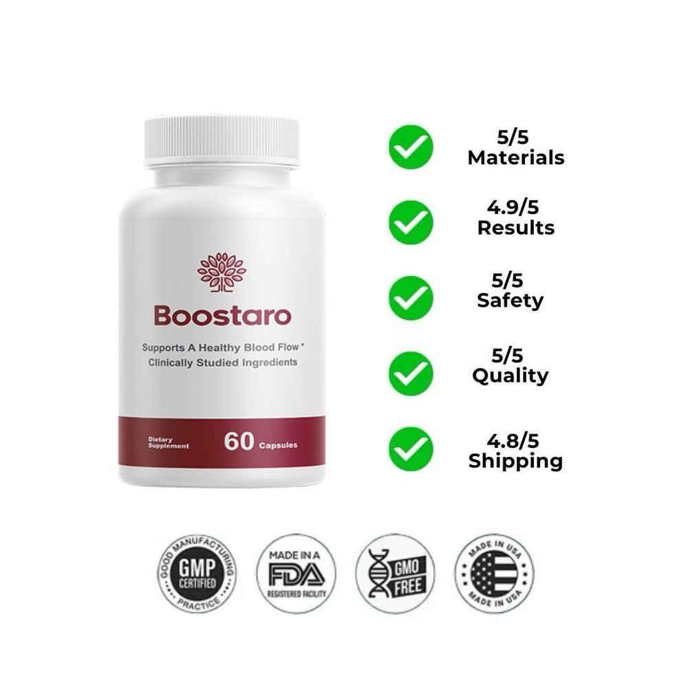 Boostaro review score and trust badges
